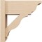 Ekena Millwork 8-in W x 18-in D x 18-in H Funston Trad Rough Cedar Woodgrain TimberThane Outlooker, Primed Tan OUTUR080X18X18FST04RCPR - alternate 4